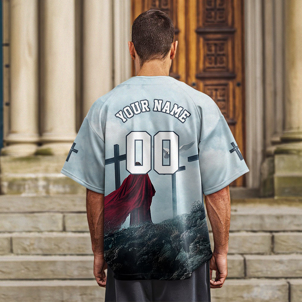 Blessed by GOD Loved by JESUS Led by the SPIRIT Baseball Jersey