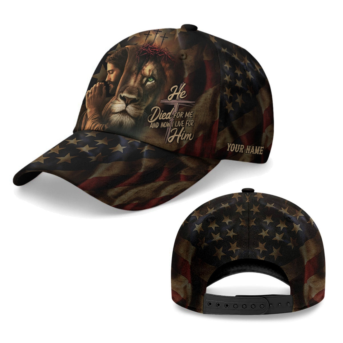 He Died For Me And Now I Live For Him Baseball Cap