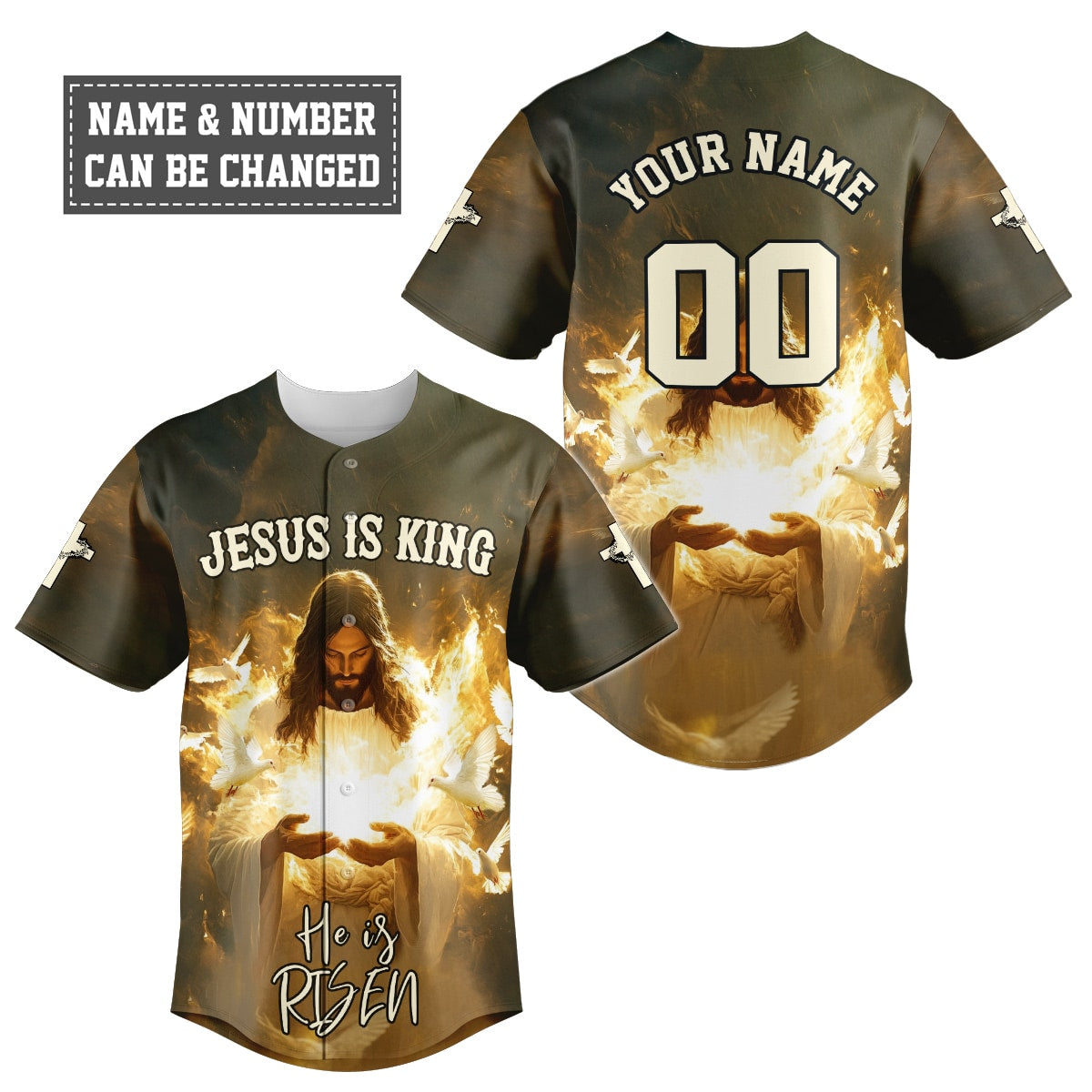 He Is Risen Baseball Jersey