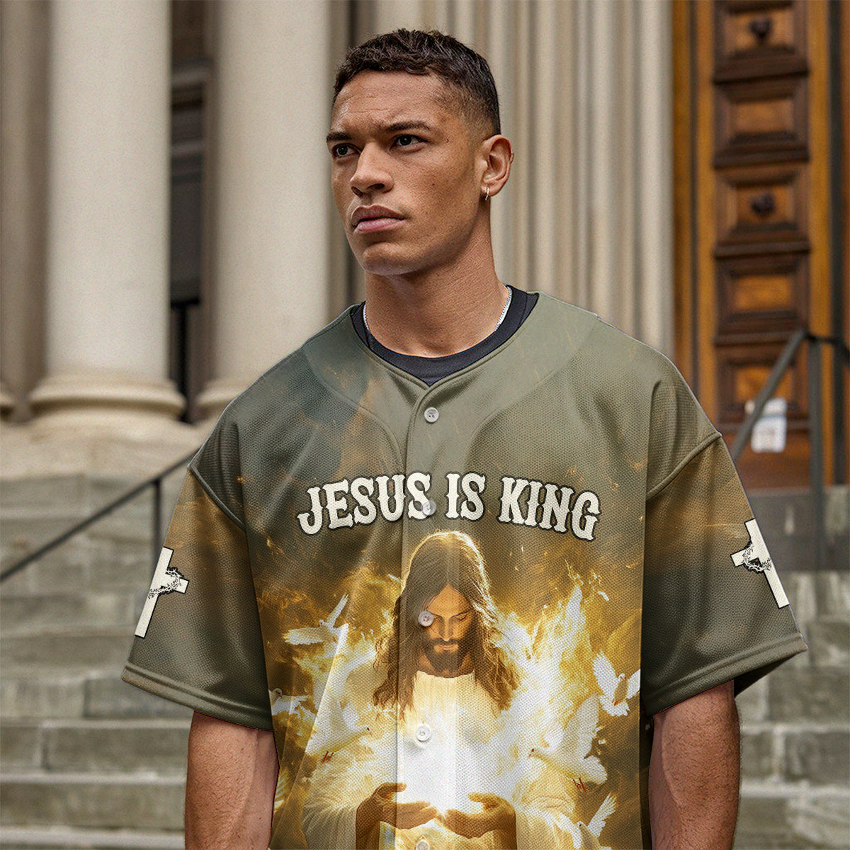 He Is Risen Custom Name Baseball Jersey