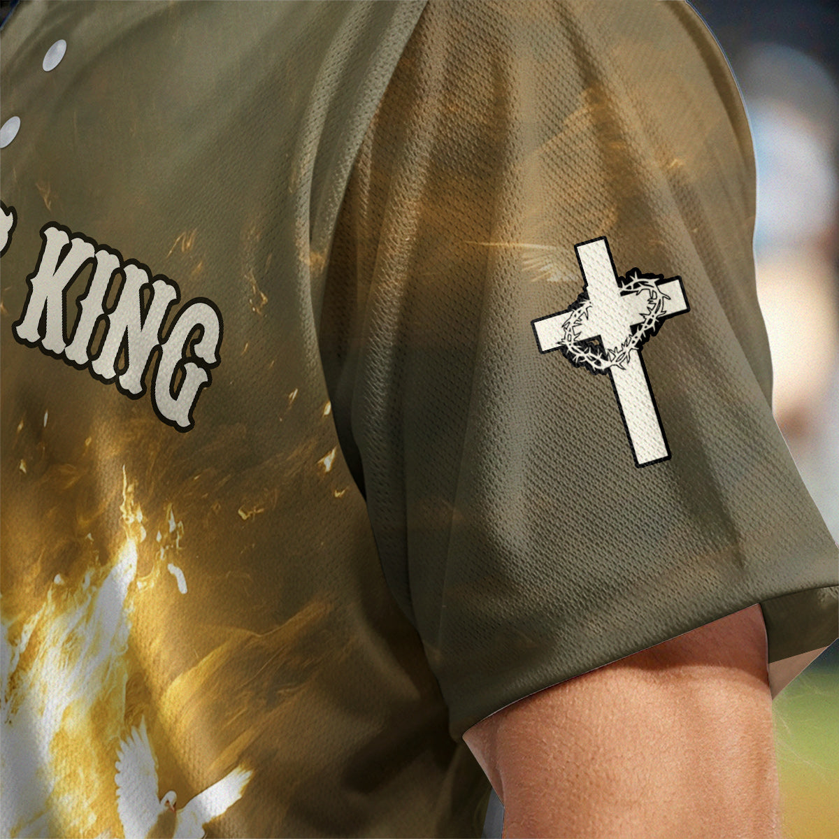 He Is Risen Custom Name Baseball Jersey