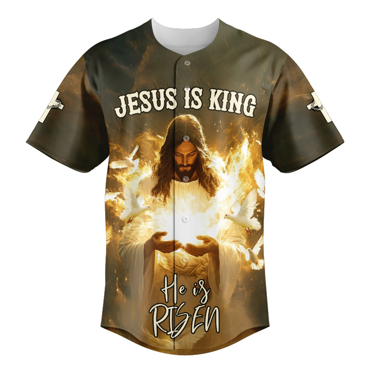 He Is Risen Baseball Jersey