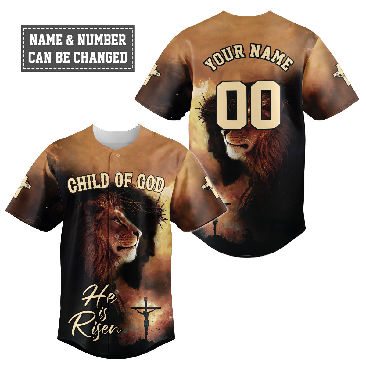 He Is Risen Baseball Jersey