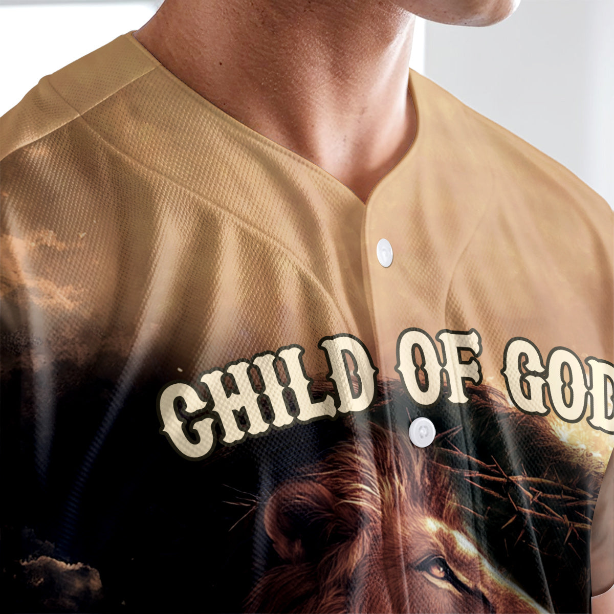 Child of God He Is Risen Baseball Jersey