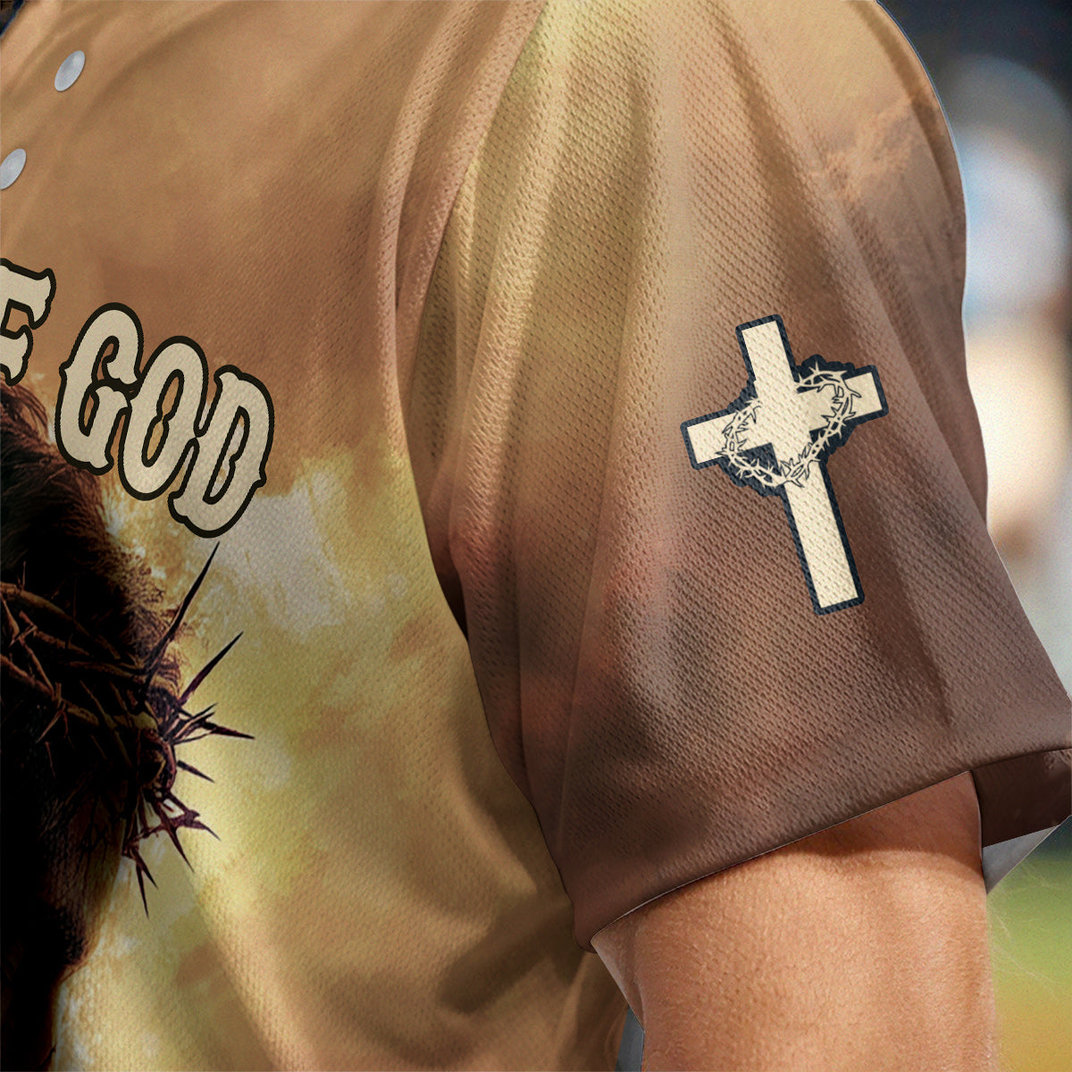 Child of God He Is Risen Baseball Jersey 2