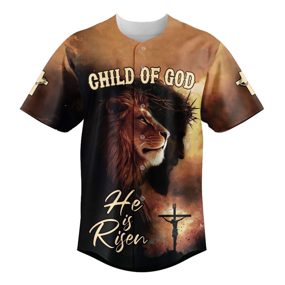 Child of God He Is Risen Baseball Jersey 2