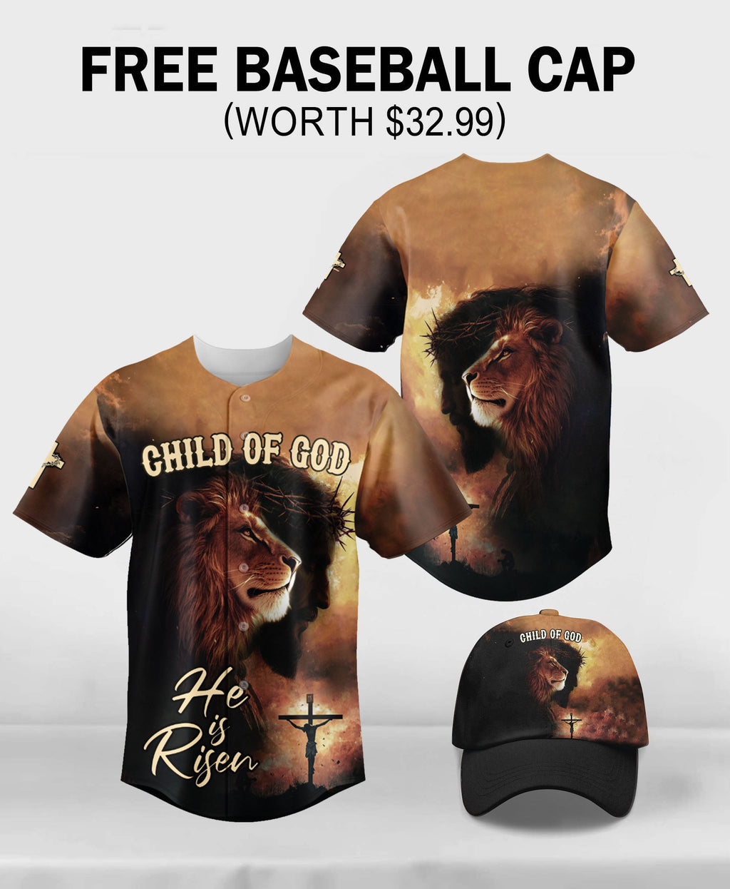 Child of God He Is Risen Baseball Jersey Deal