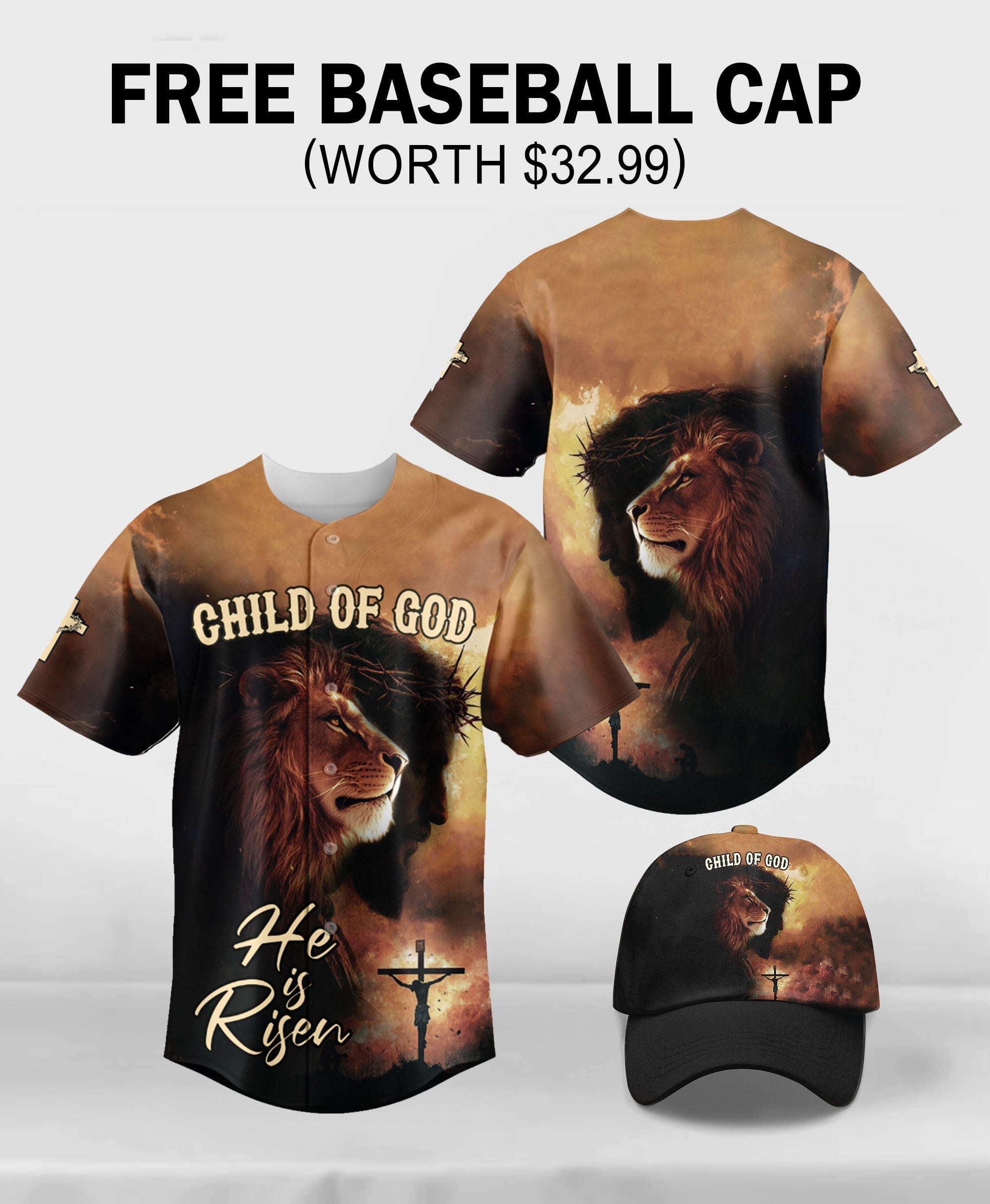 Child of God He Is Risen Baseball Jersey Deal