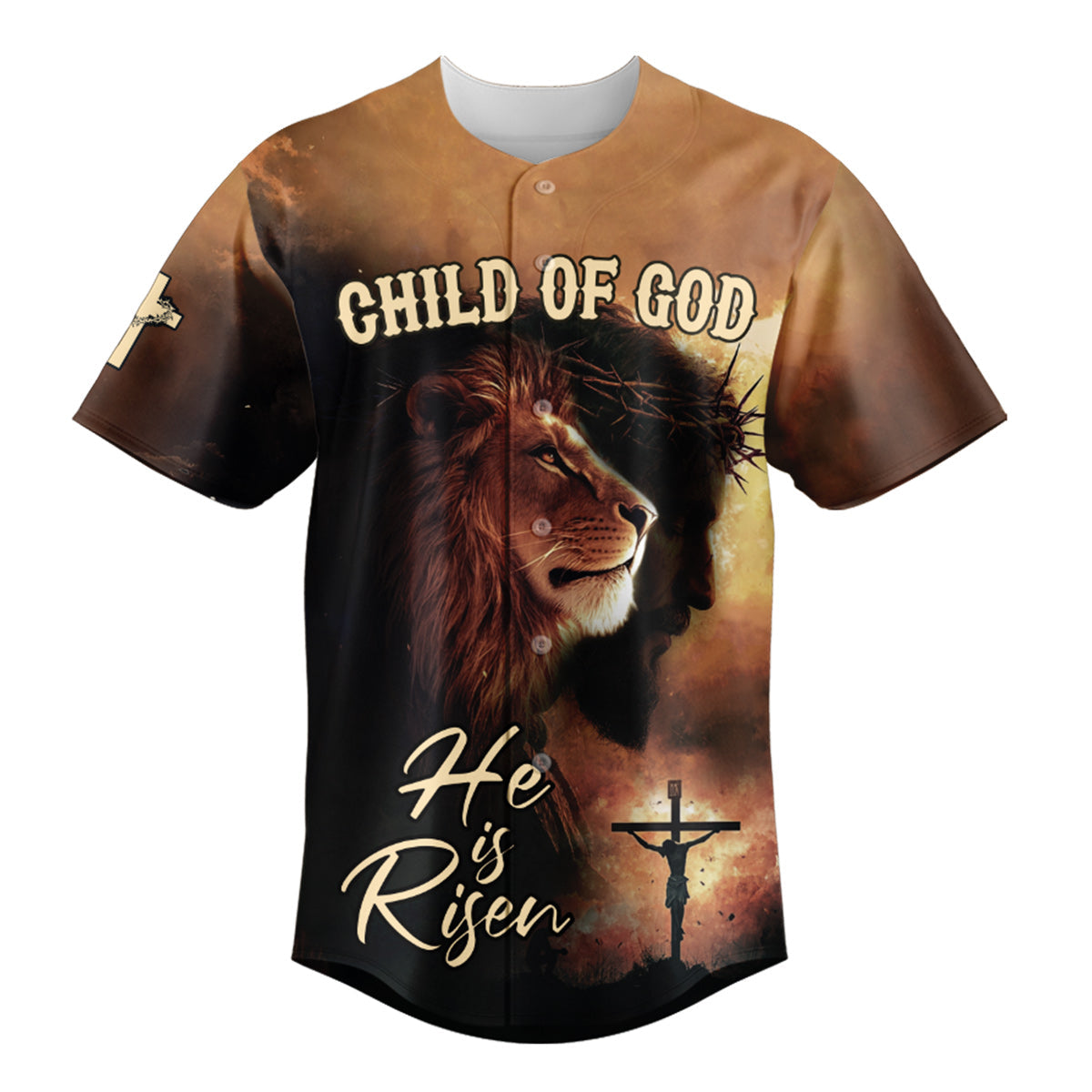 He Is Risen Custom Name Baseball Jersey