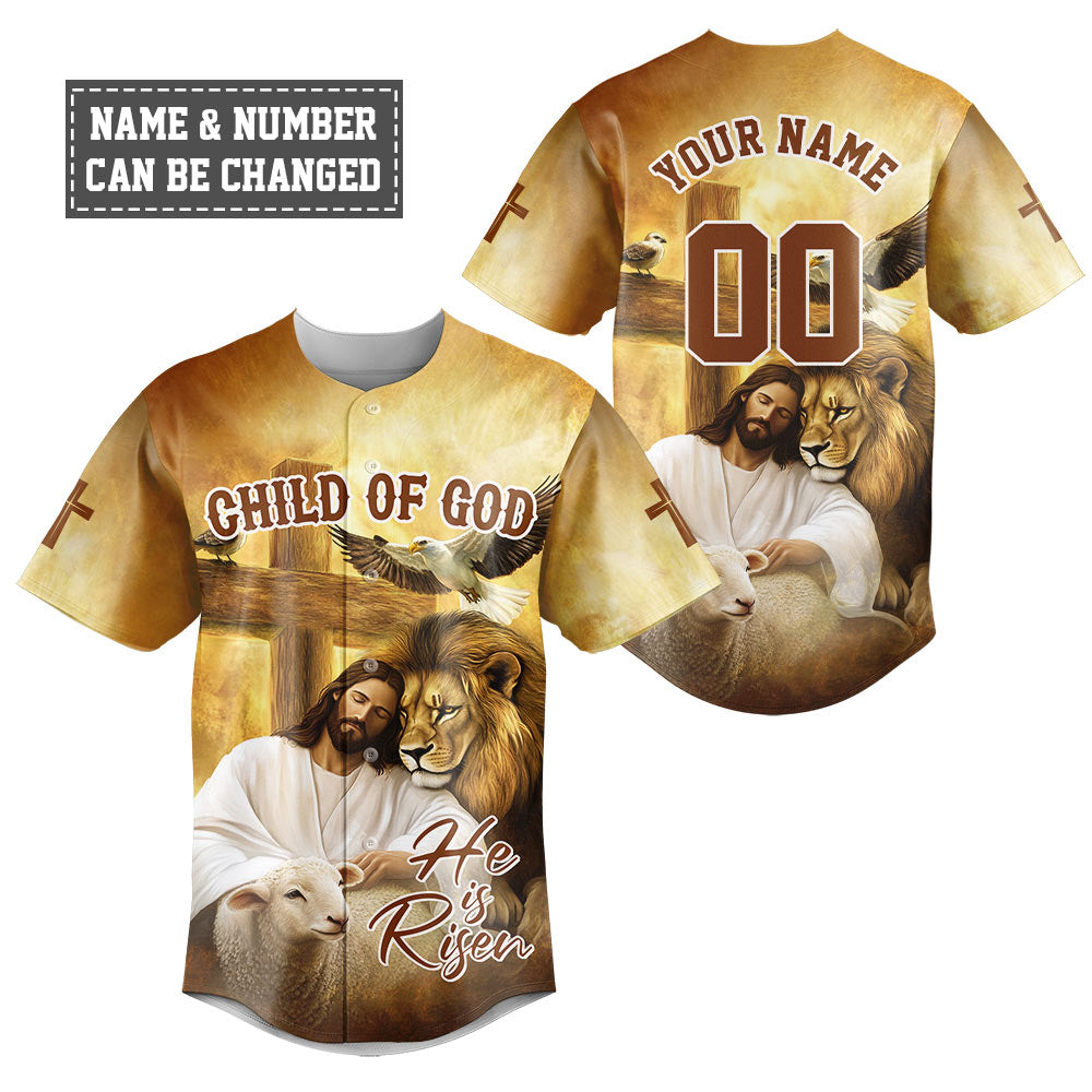 Jesus He Is Risen Baseball Jersey