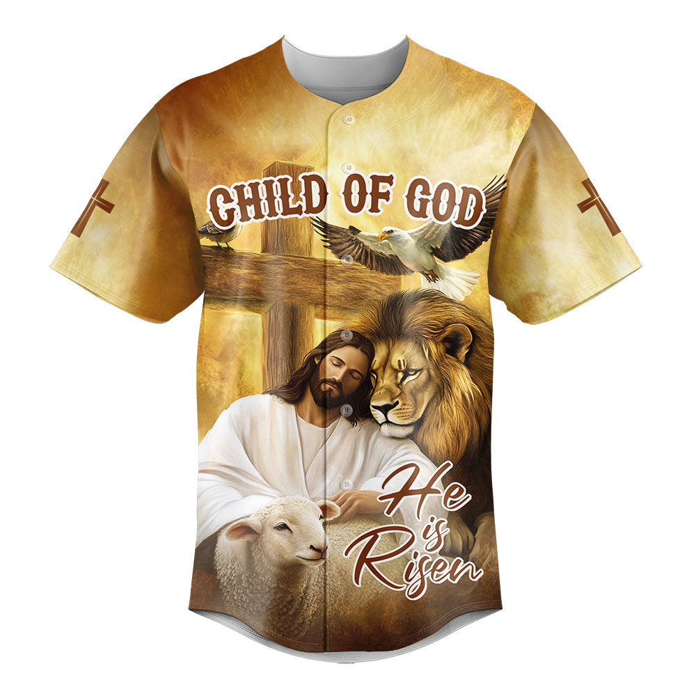 Jesus He Is Risen Baseball Jersey