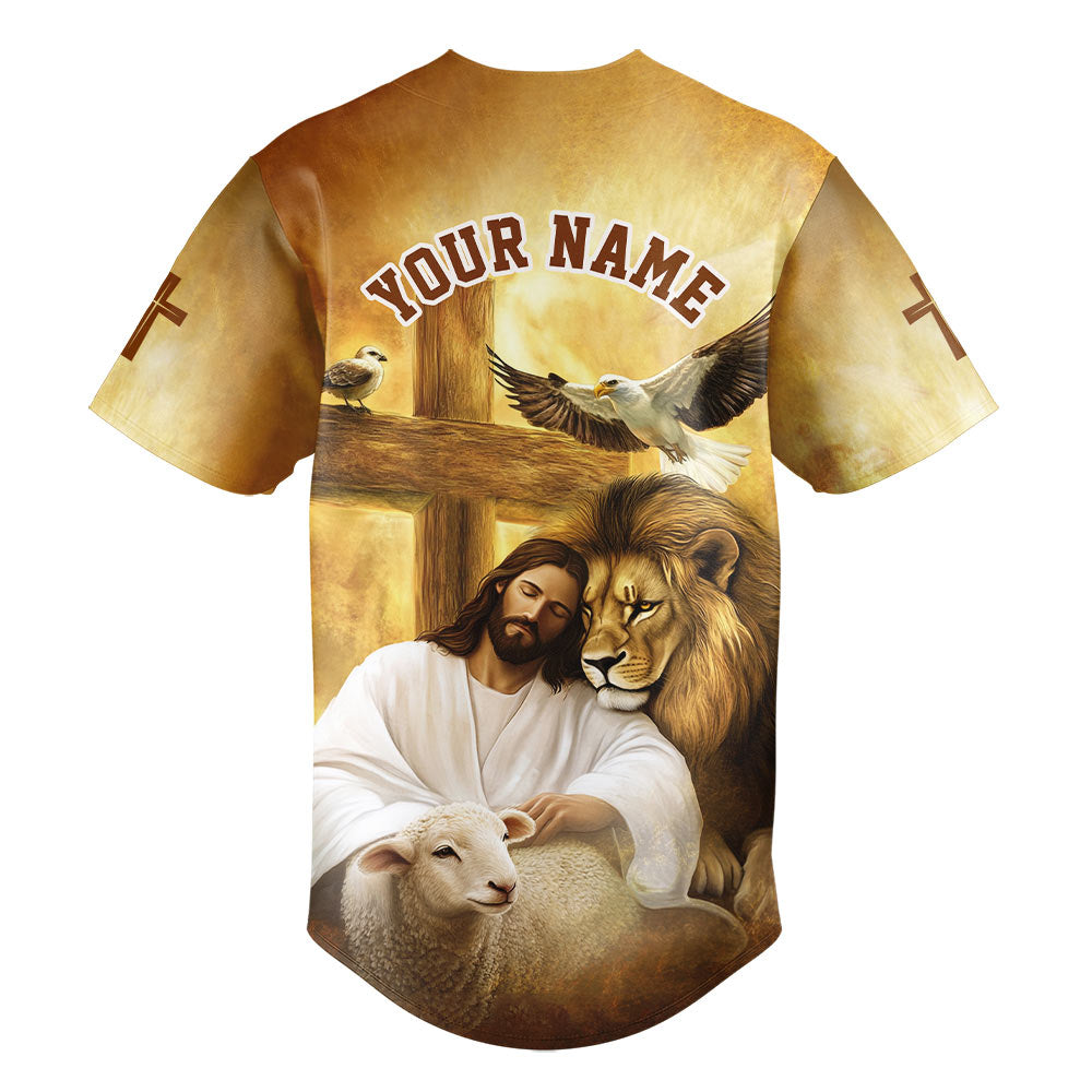 Jesus He Is Risen Custom Name Baseball Jersey