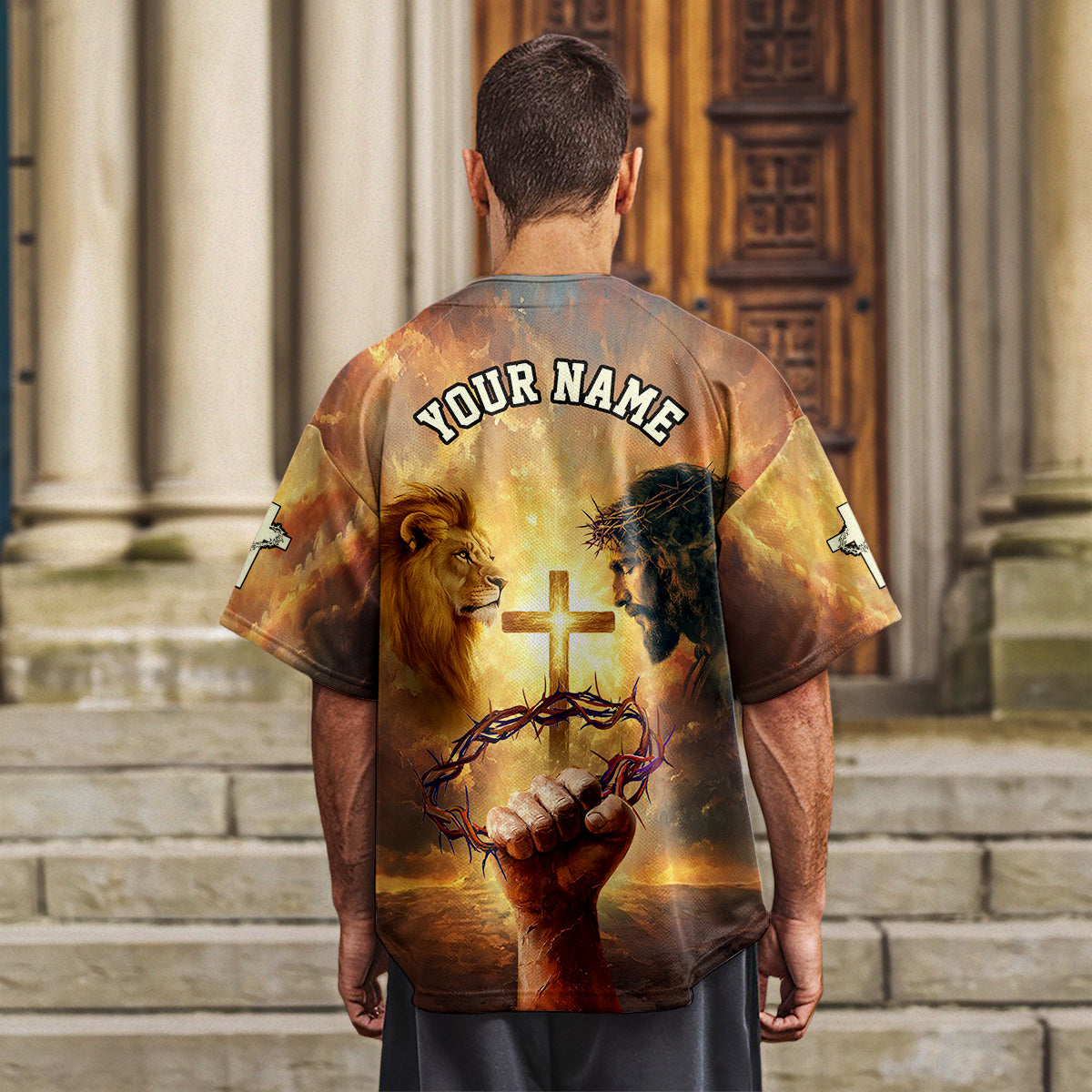 Jesus Is King Custom Name Baseball Jersey