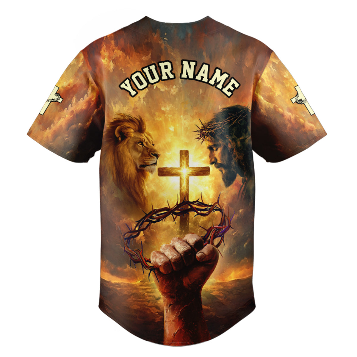 Jesus Is King Custom Name Baseball Jersey