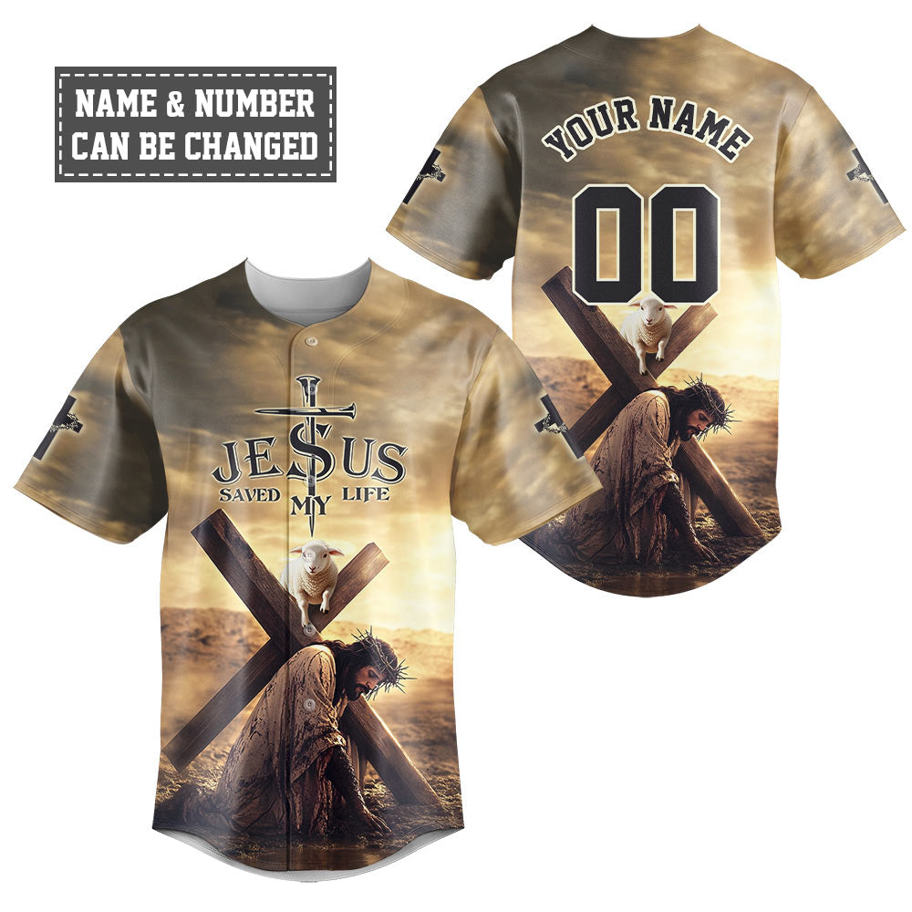 Jesus Save My Life Baseball Jersey