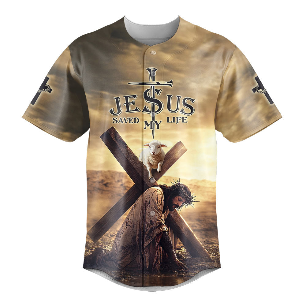Jesus Save My Life Baseball Jersey