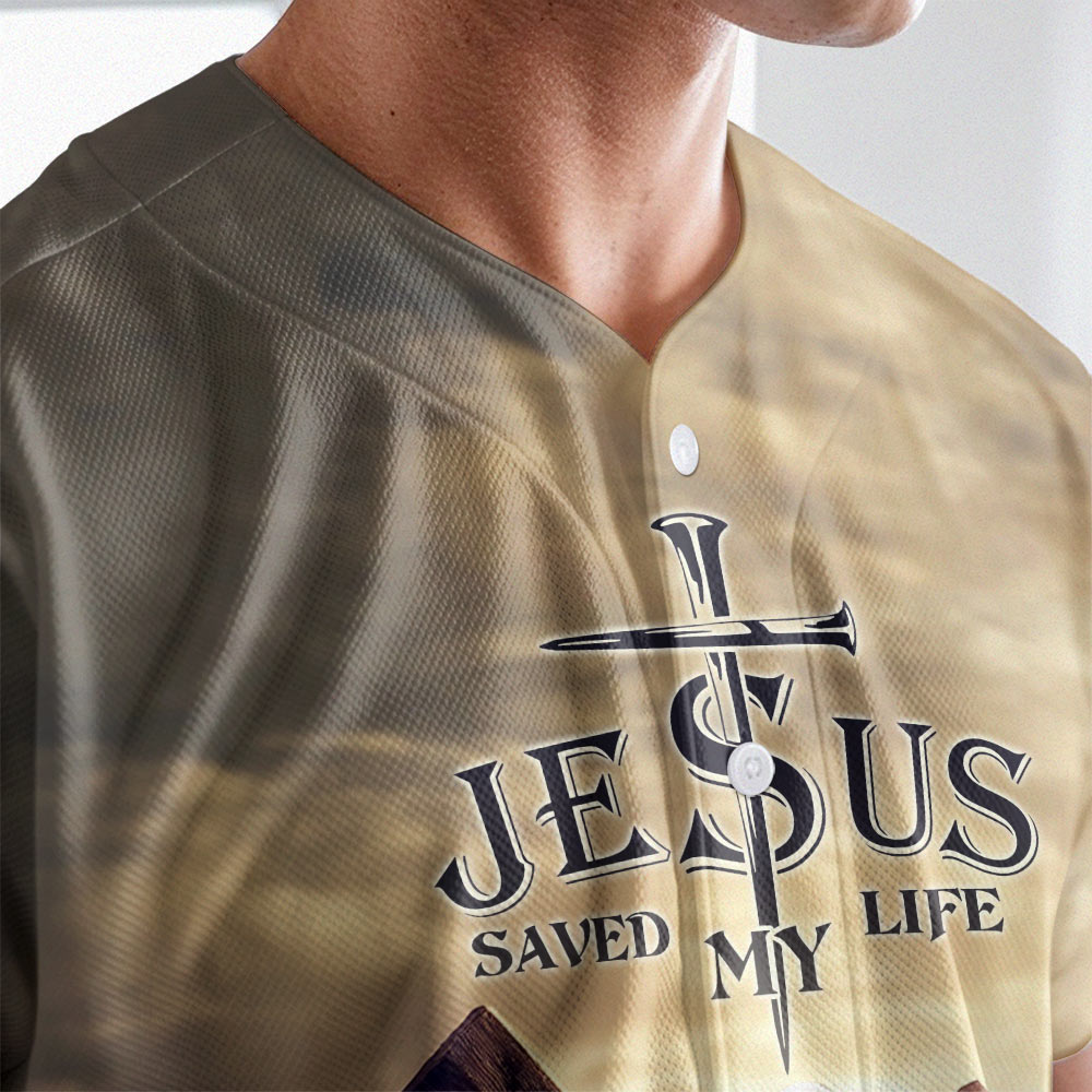 Jesus Save My Life Baseball Jersey