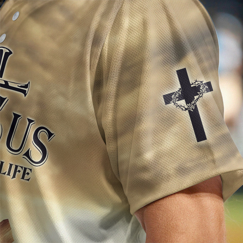 Jesus Save My Life Baseball Jersey