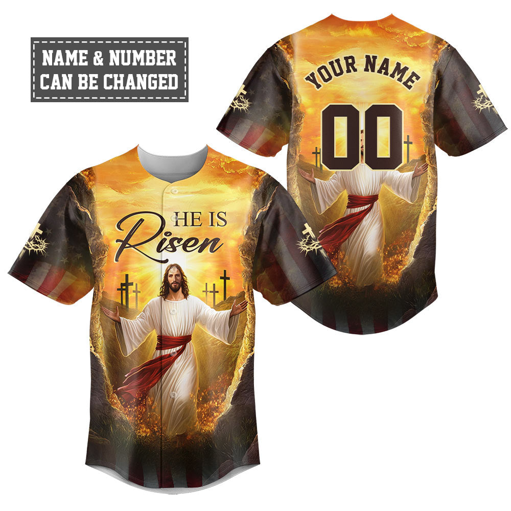 He Is Risen Baseball Jersey