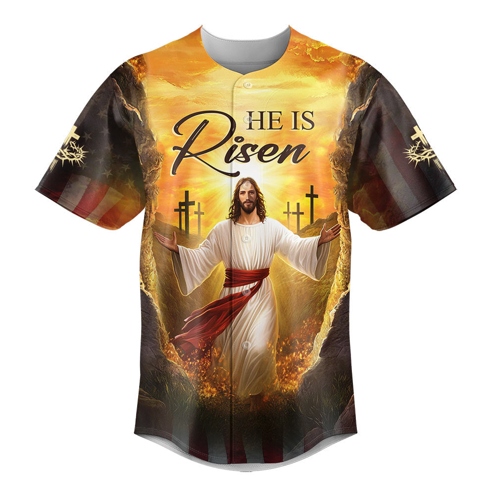 He Is Risen Baseball Jersey