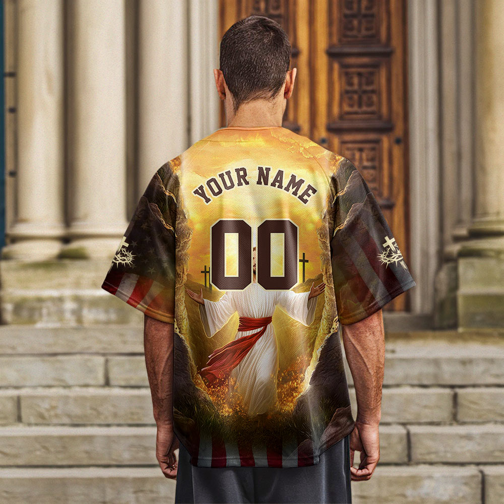 He Is Risen Baseball Jersey