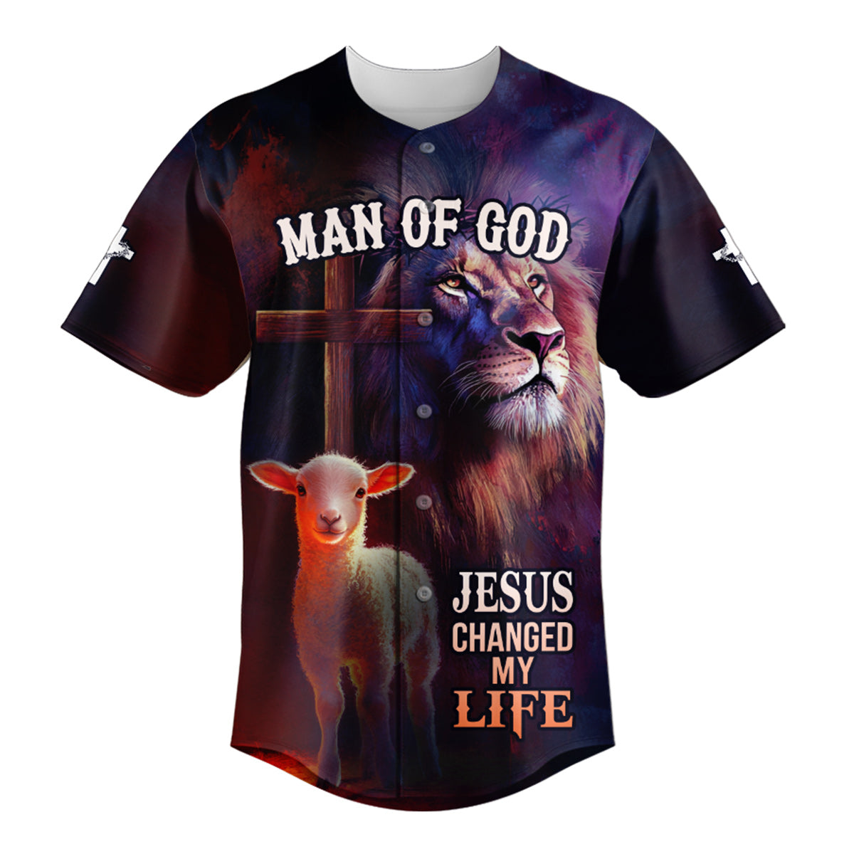 Jesus Changed My Life Baseball Jersey