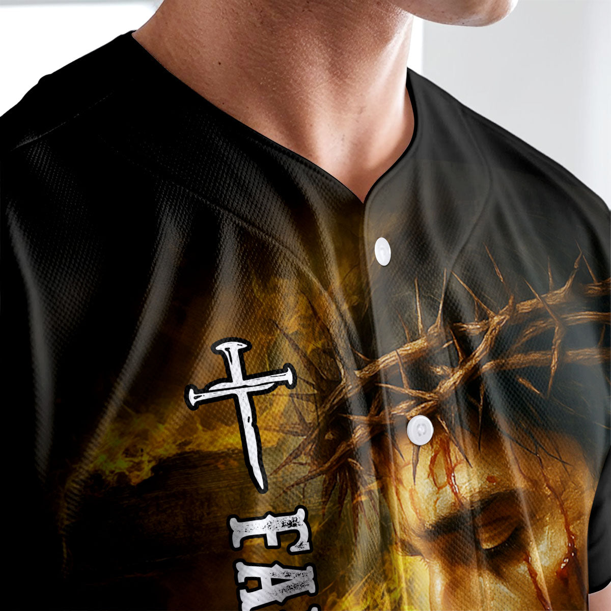 1 Cross 3 Nails 4 Given Baseball Jersey Deal