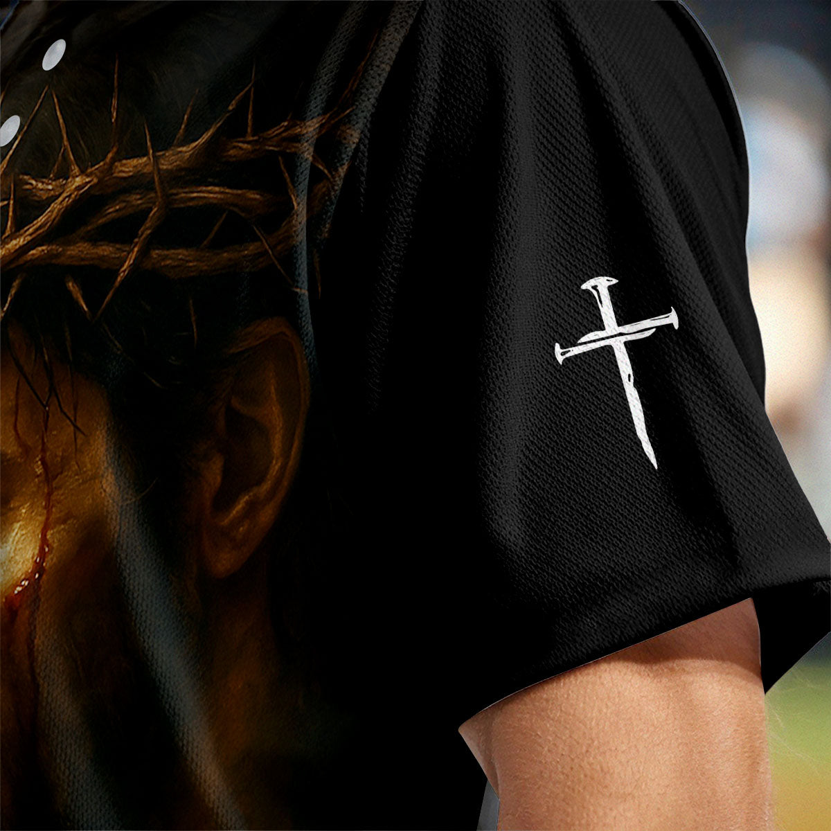 1 Cross 3 Nails 4 Given Baseball Jersey 2