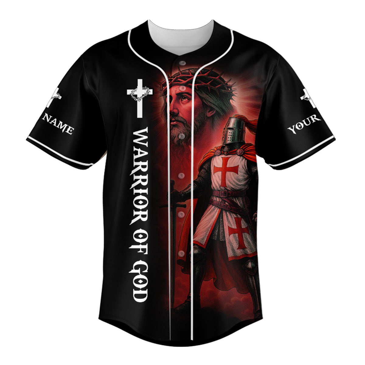 It Ain't Over Until God Custom Name Baseball Jersey