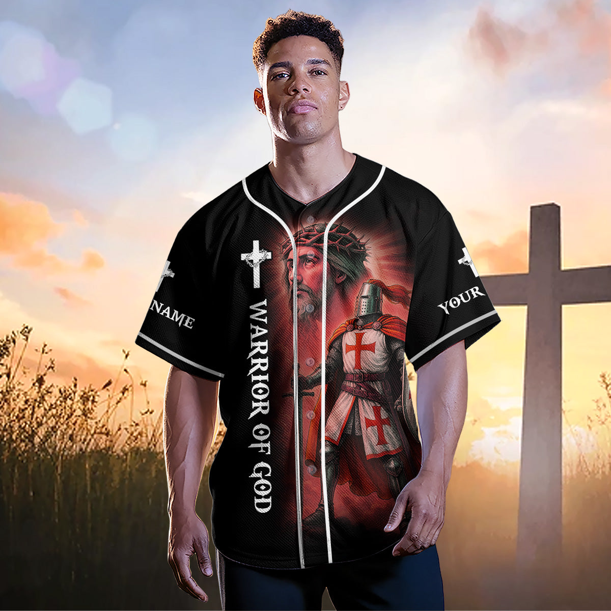 It Ain't Over Until God Custom Name Baseball Jersey