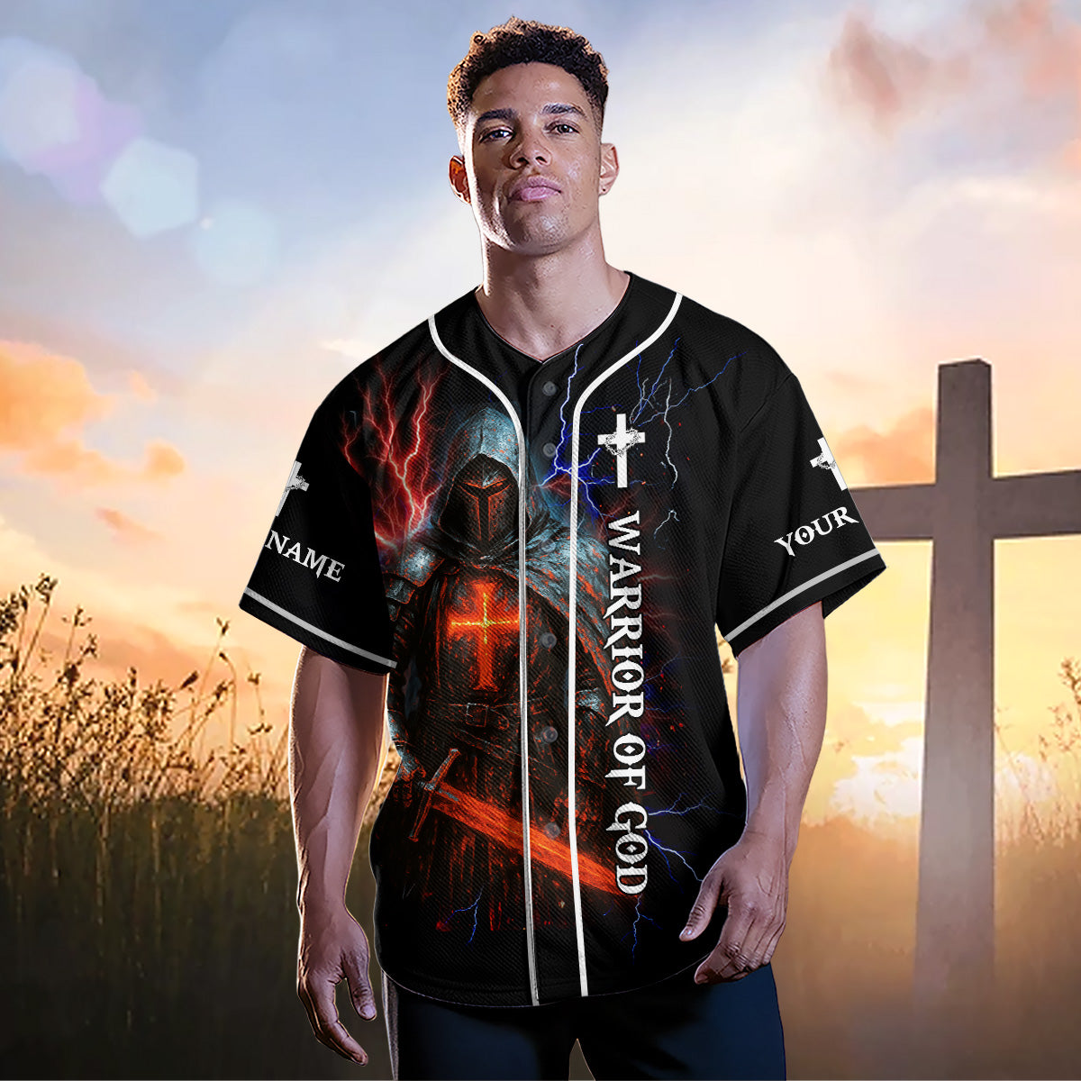 I Would Rather Stand With God Custom Name Baseball Jersey