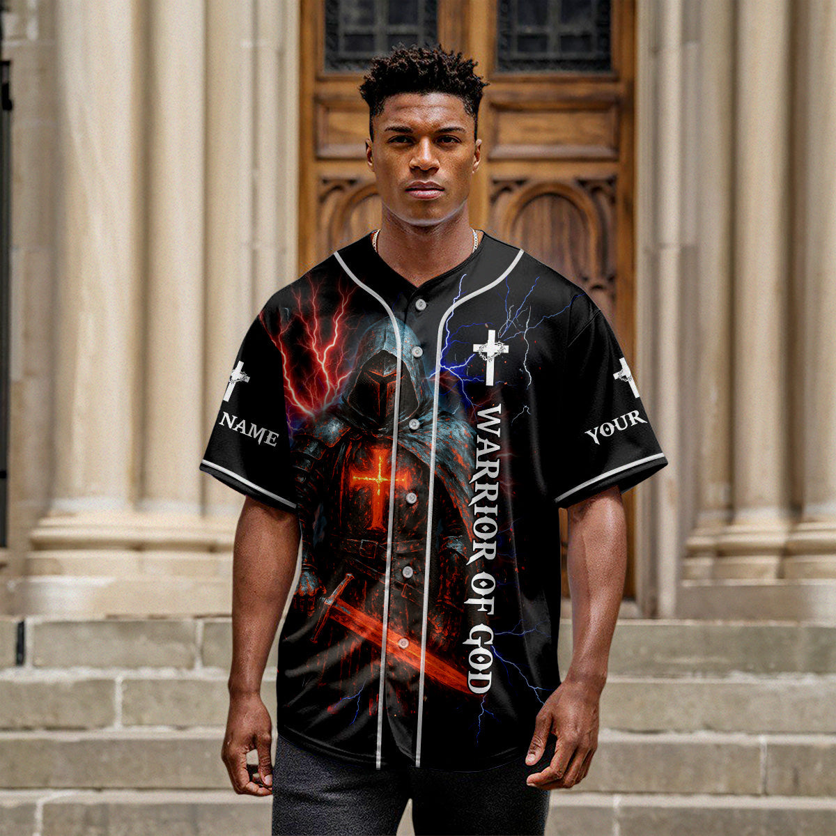 I Would Rather Stand With God Custom Name Baseball Jersey