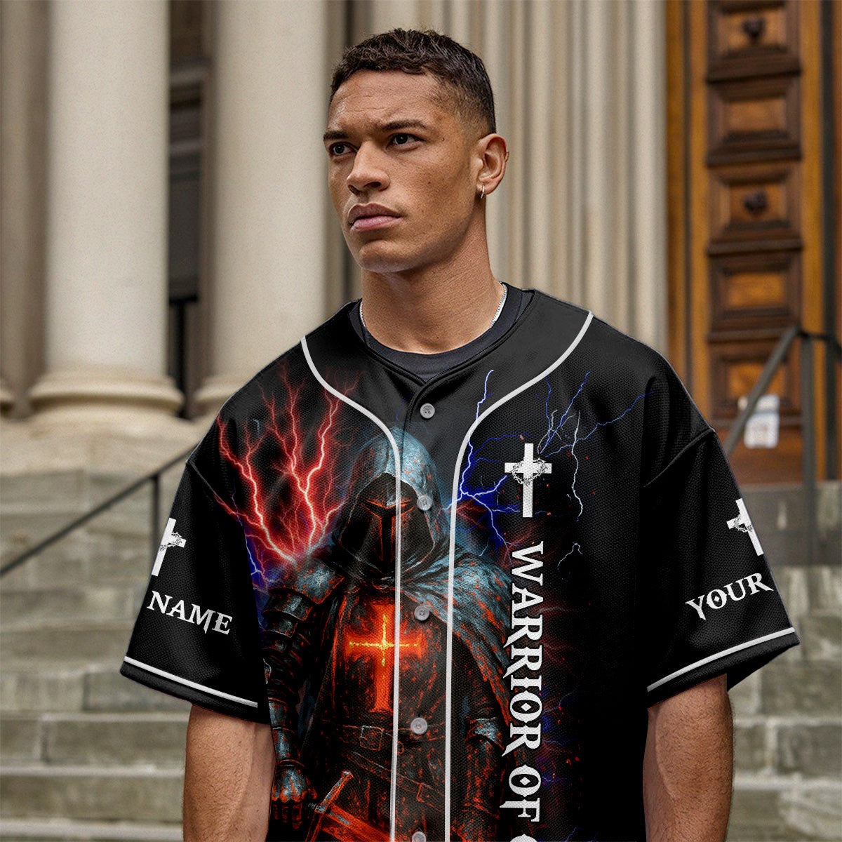 I Would Rather Stand With God Custom Name Baseball Jersey