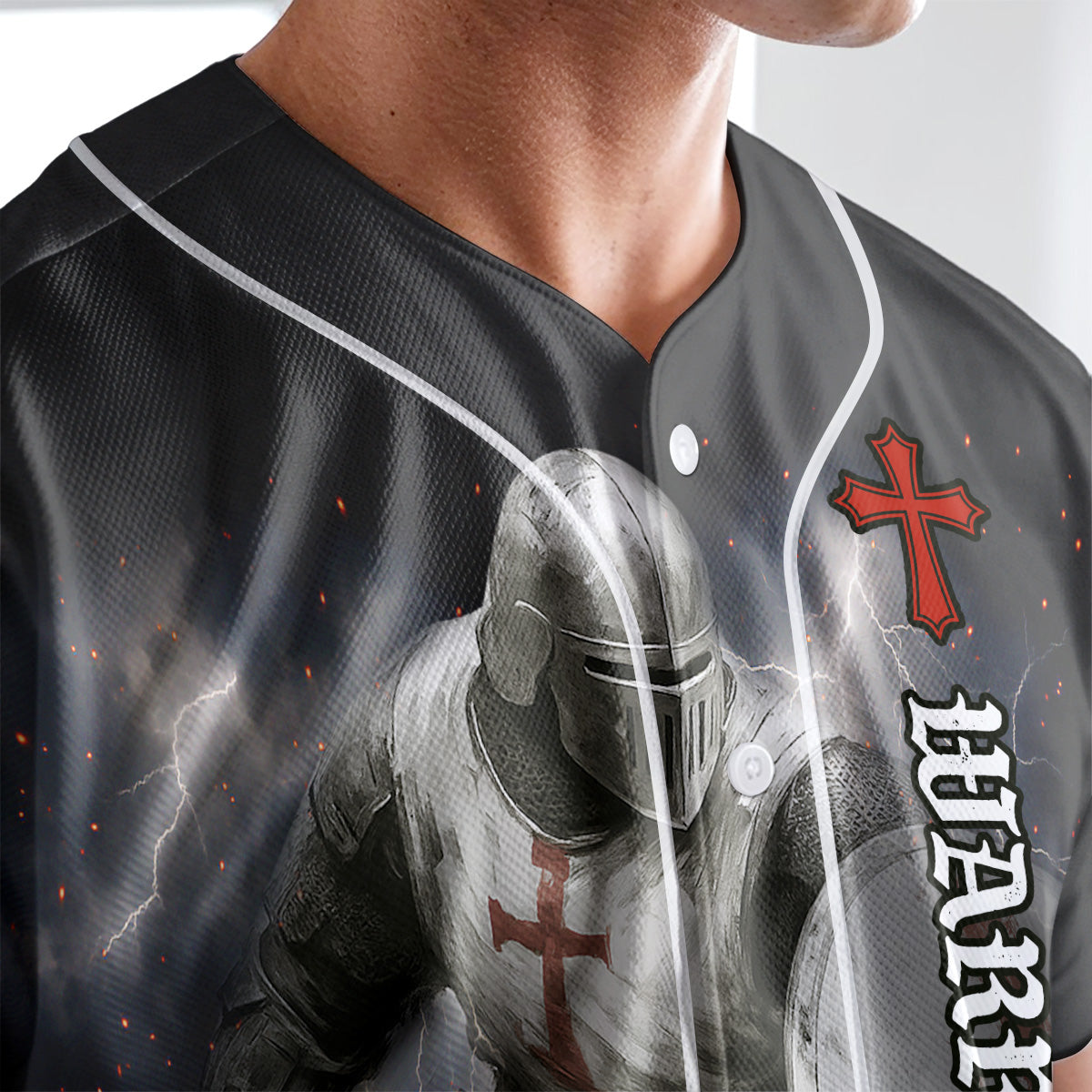 A Warrior Of Christ Custom Name Baseball Jersey