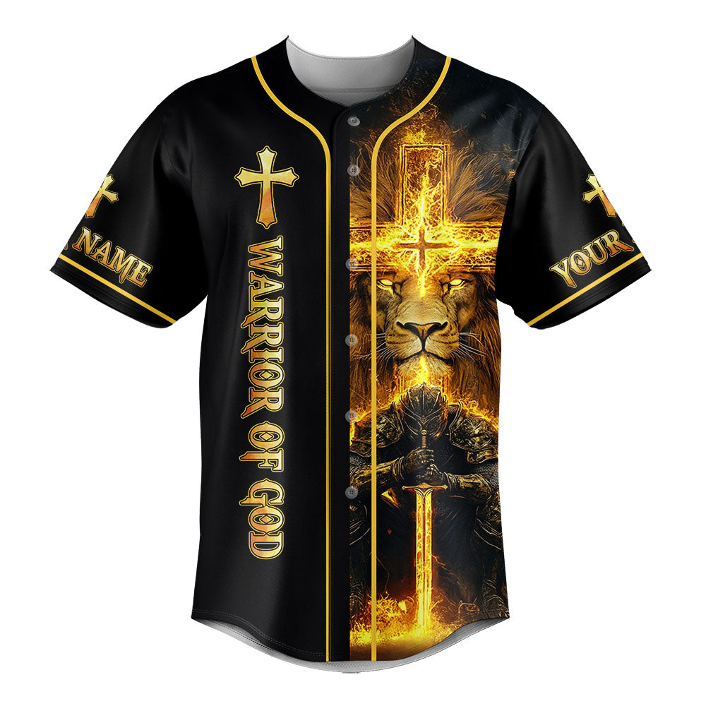 I'm A Warrior Of God Custom Name Baseball Jersey