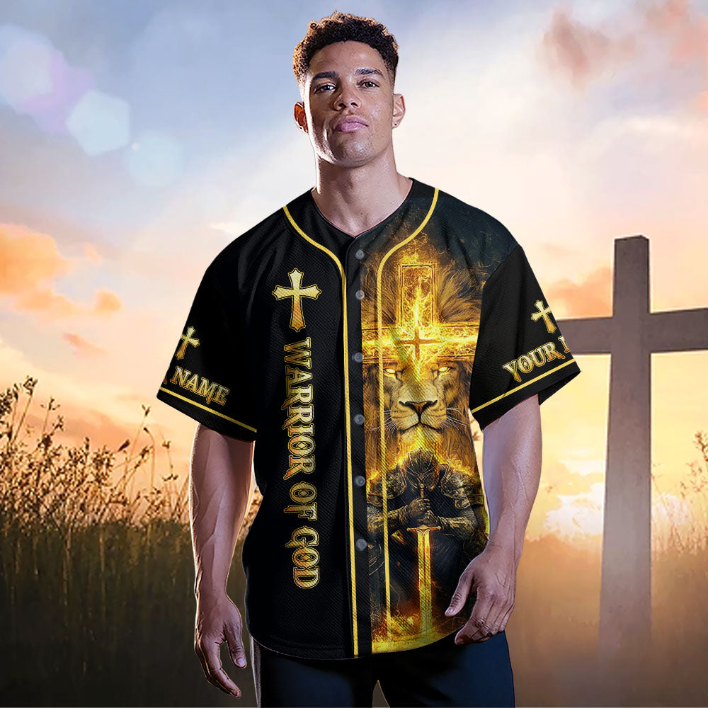 I'm A Warrior Of God Custom Name Baseball Jersey