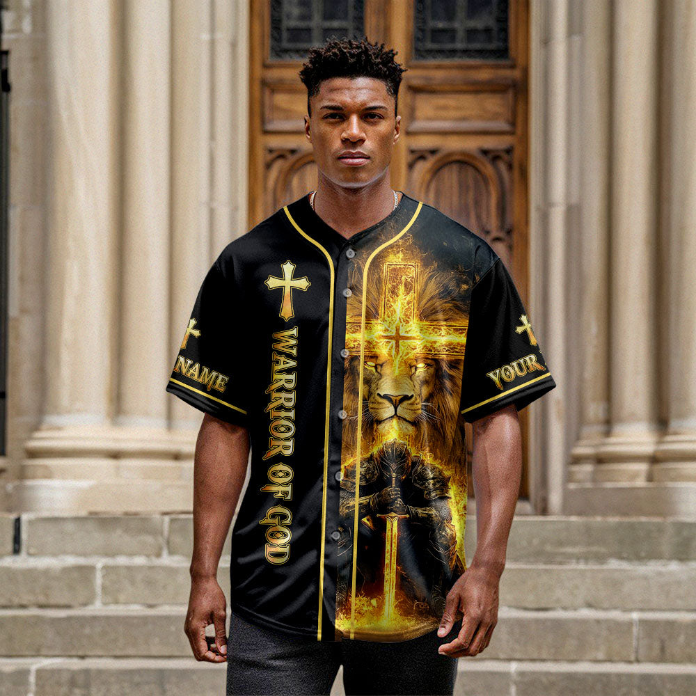 I'm A Warrior Of God Custom Name Baseball Jersey