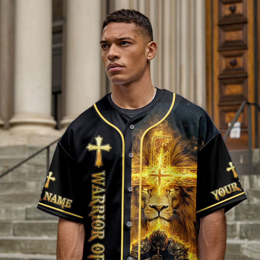 I'm A Warrior Of God Custom Name Baseball Jersey