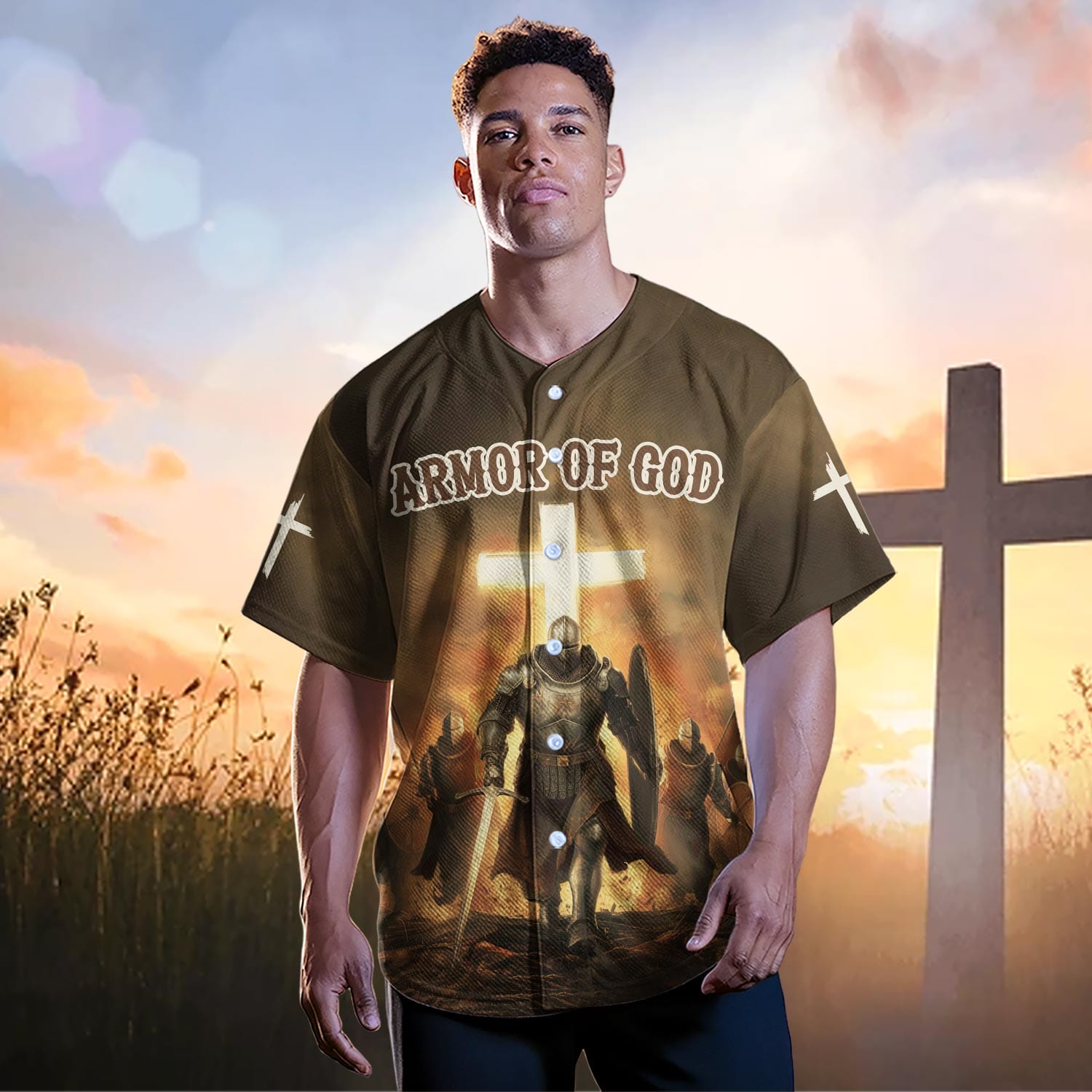 Armor of God Warrior Baseball Jersey