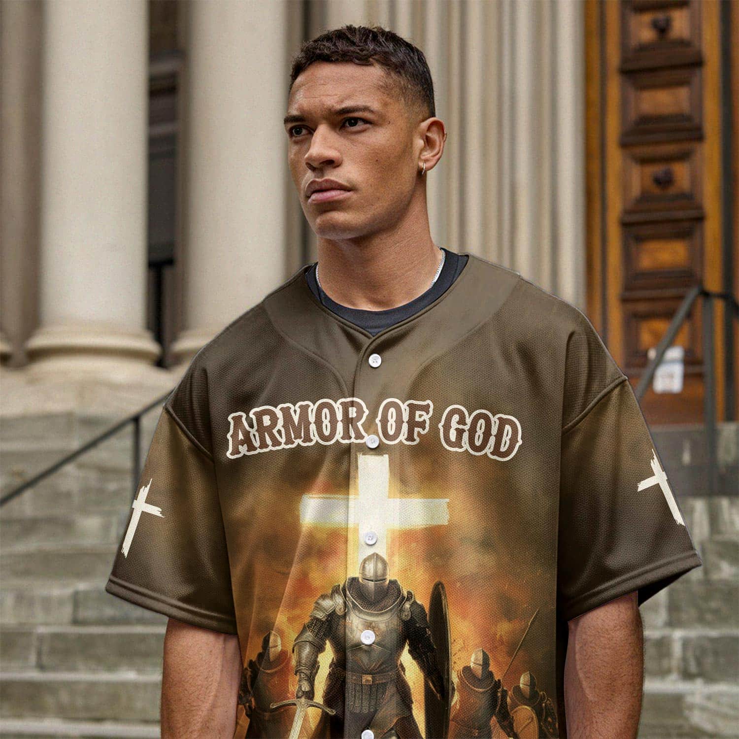 Armor of God Warrior Baseball Jersey