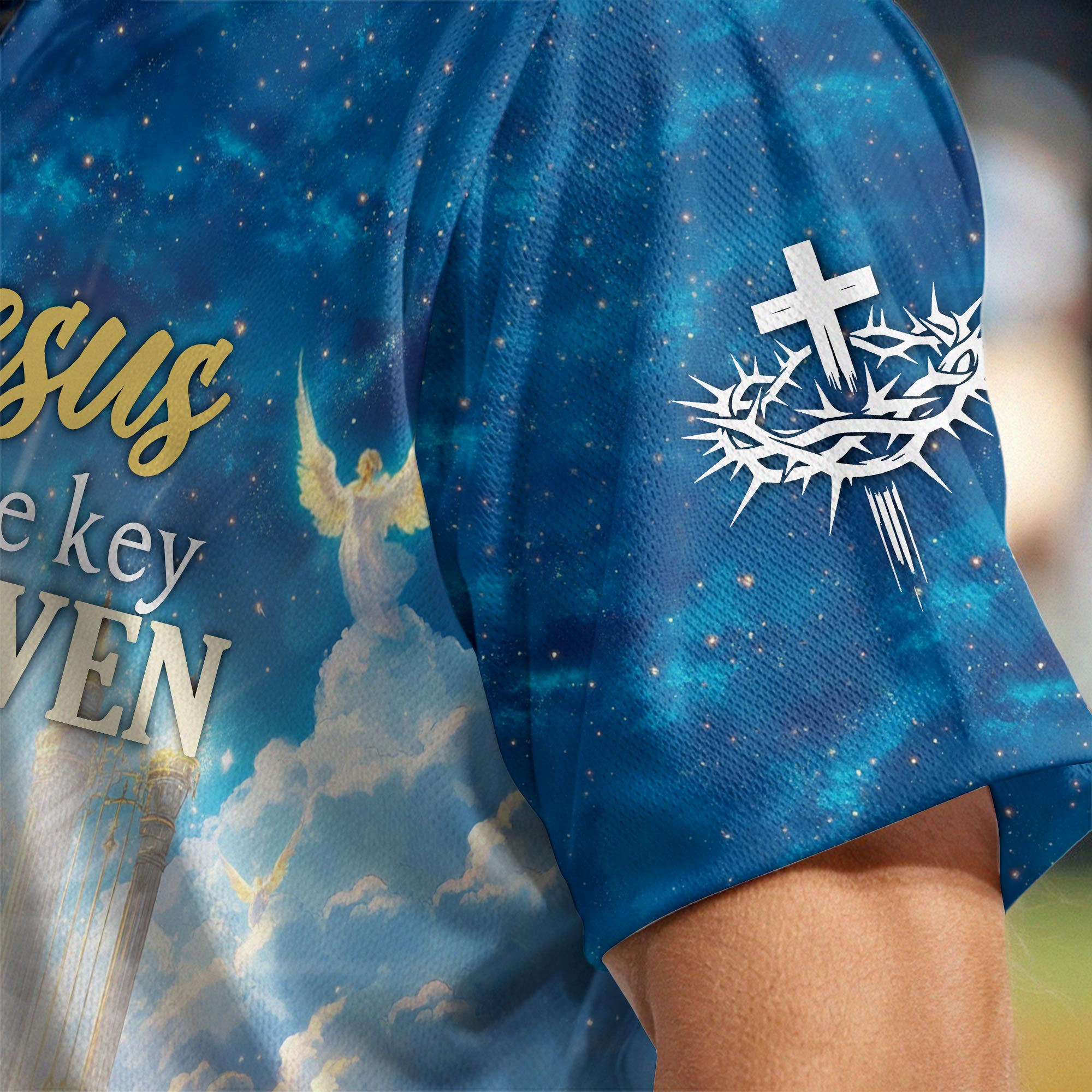 Jesus is the Key to Heaven Custom Name Baseball Jersey