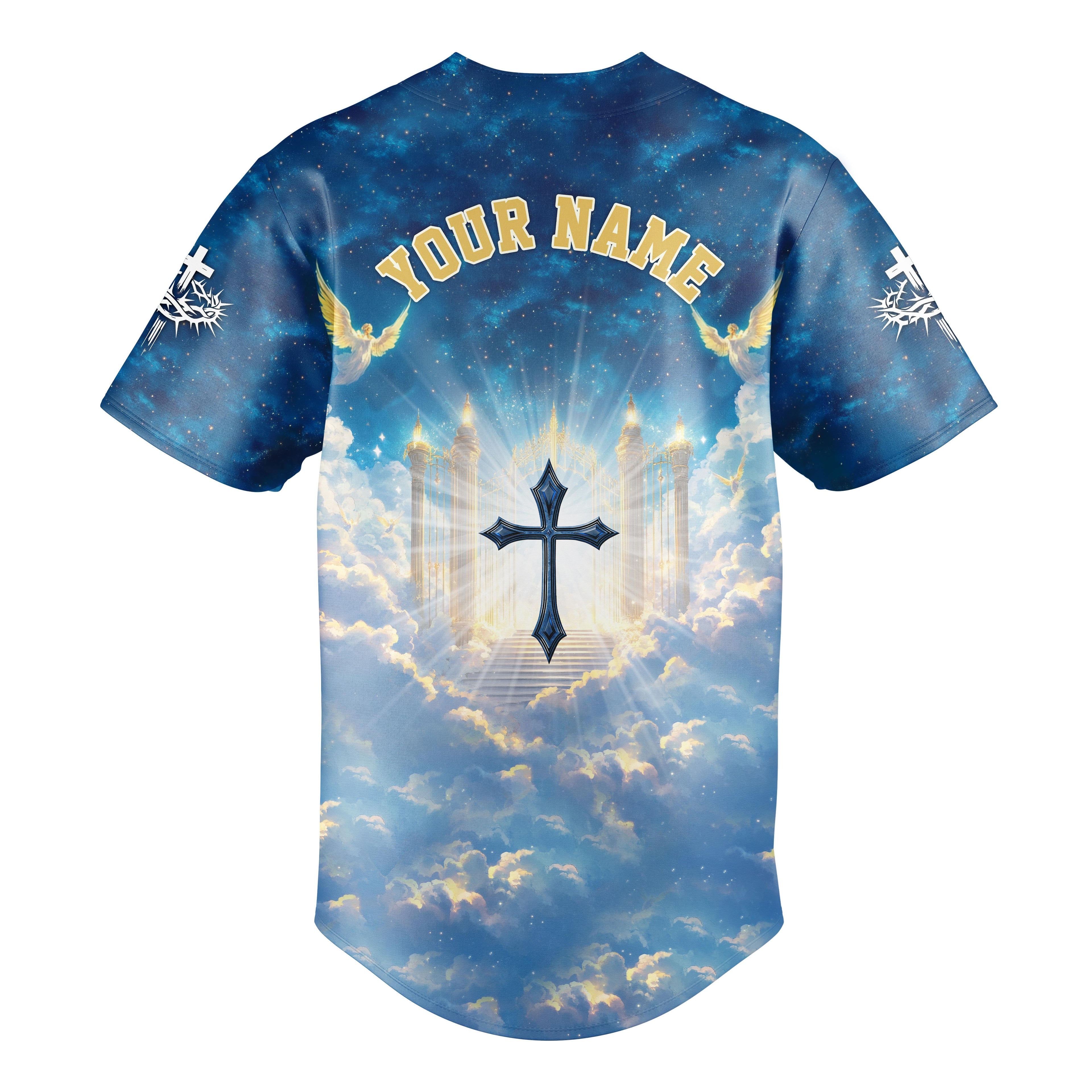 Jesus is the Key to Heaven Custom Name Baseball Jersey