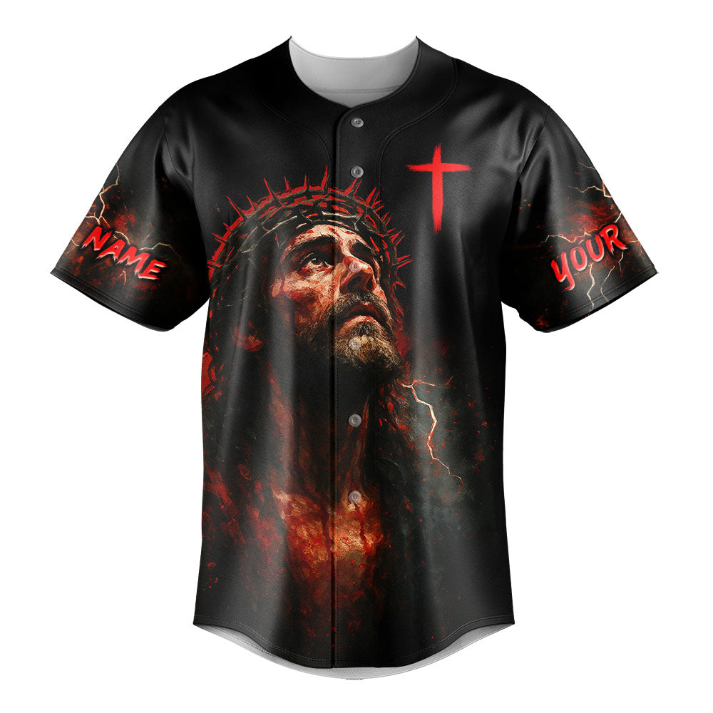 He Died For Me He Rose For Me Custom Name Baseball Jersey