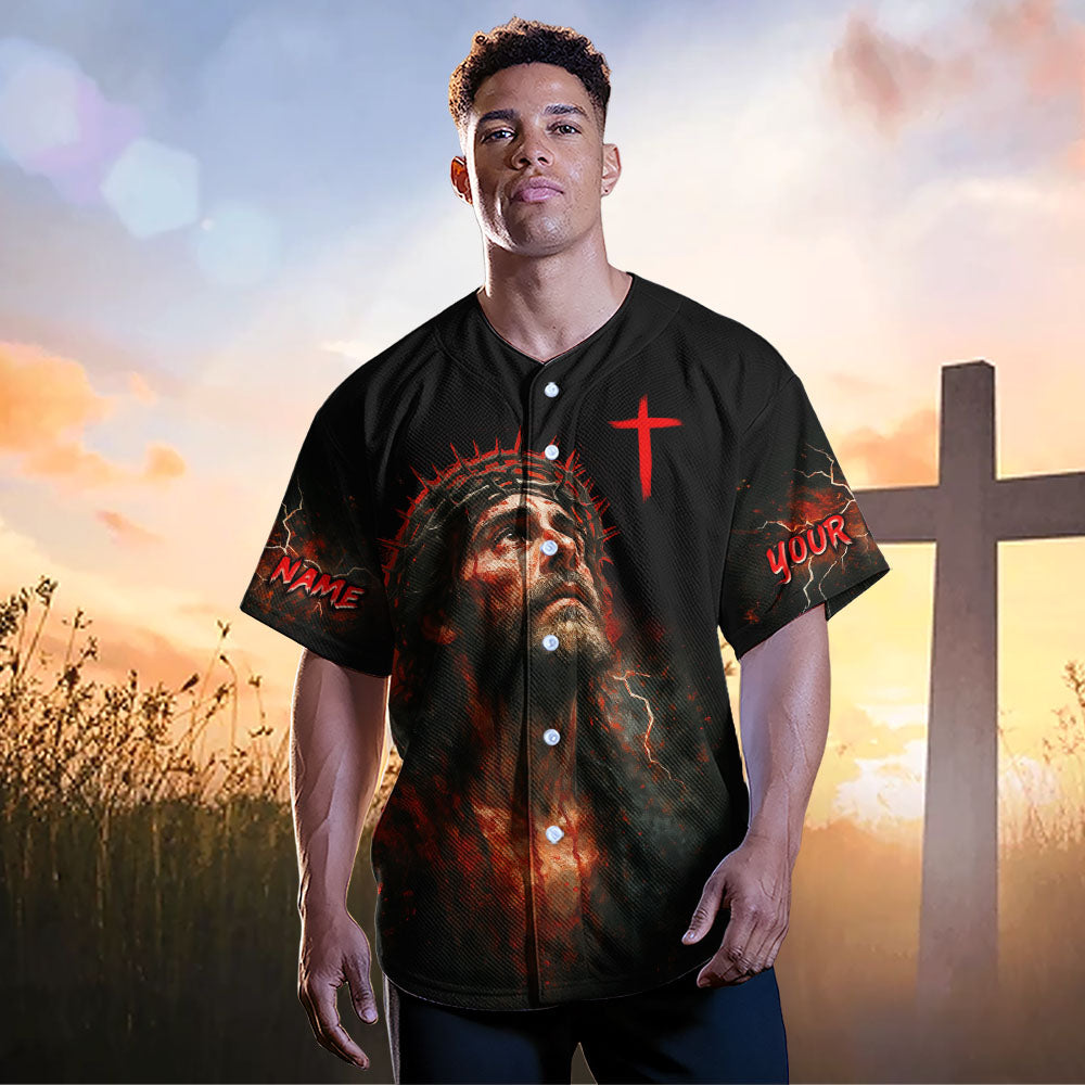 He Died For Me He Rose For Me Custom Name Baseball Jersey