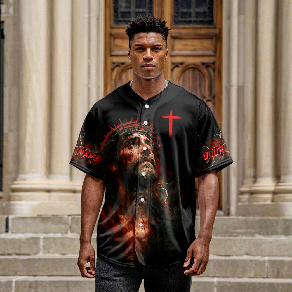 He Died For Me He Rose For Me Custom Name Baseball Jersey