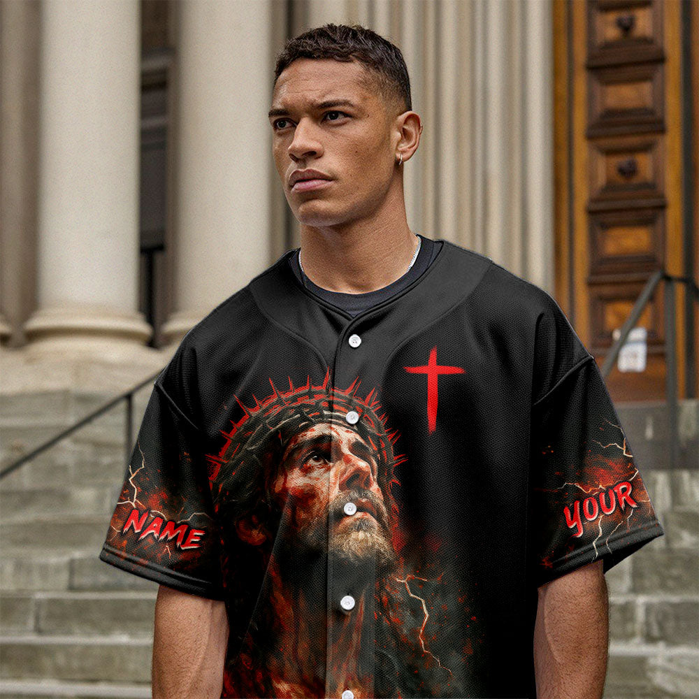 He Died For Me He Rose For Me Custom Name Baseball Jersey
