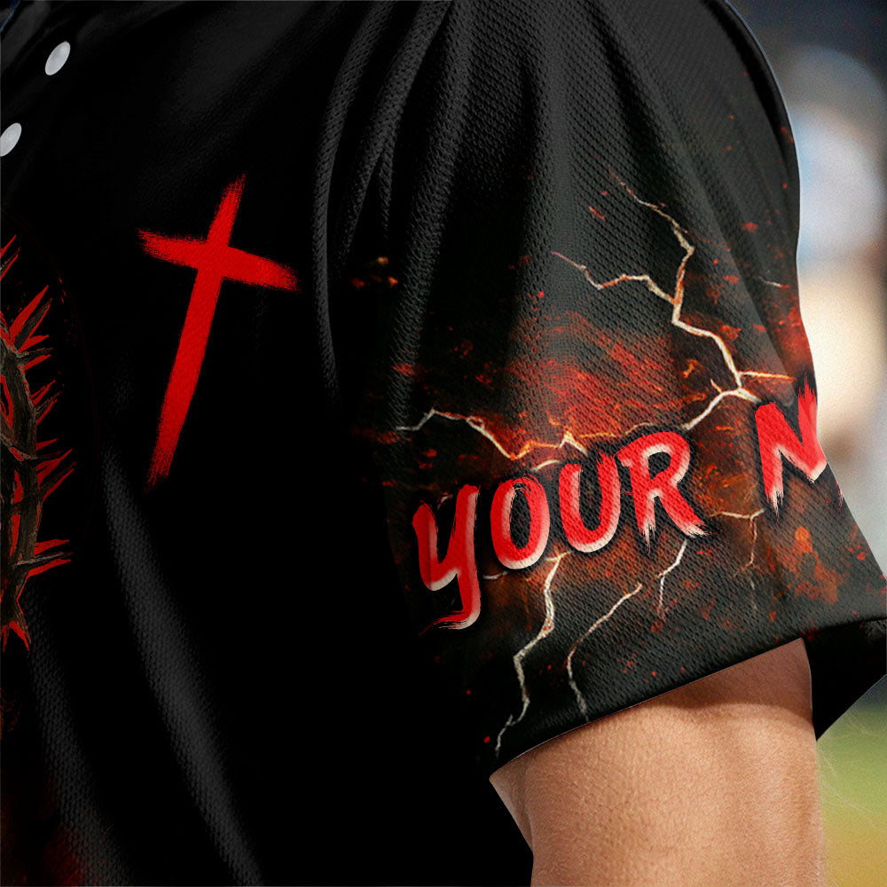He Died For Me He Rose For Me Custom Name Baseball Jersey