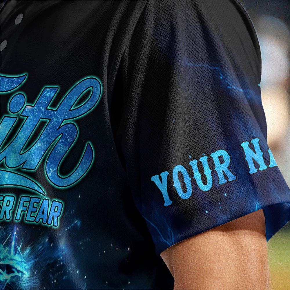Jesus Dropped The Charges Lion Custom Name Baseball Jersey