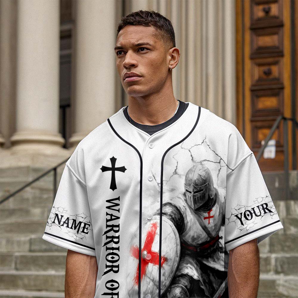 By My God I Can Leap Over A Wall Custom Name Baseball Jersey