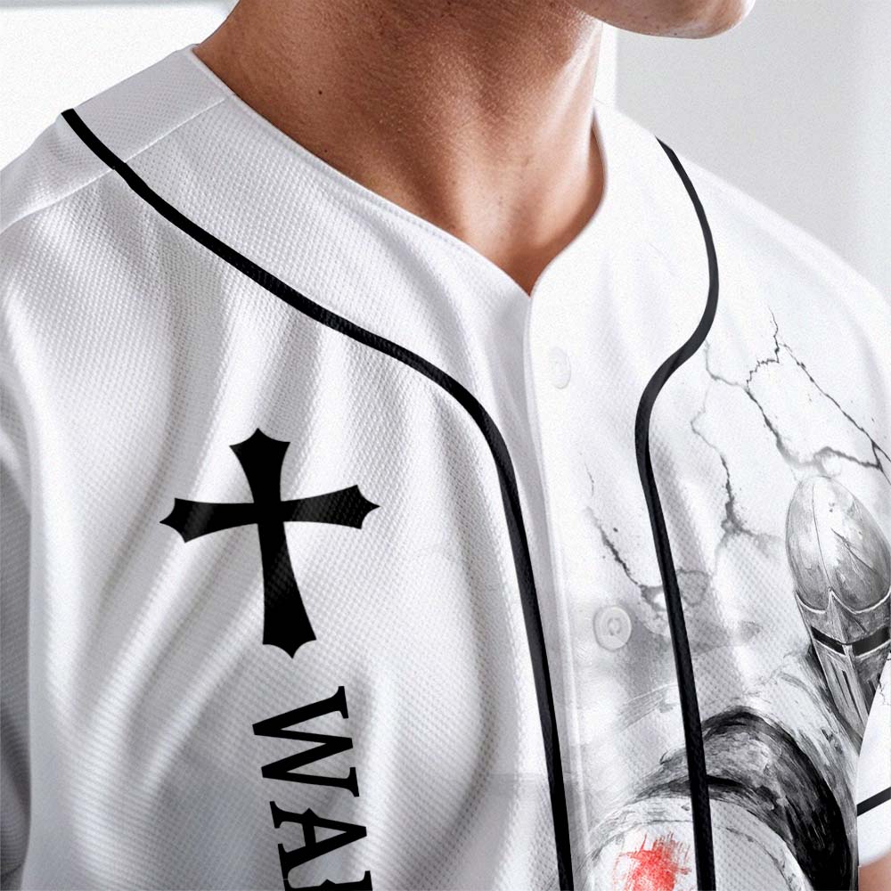 By My God I Can Leap Over A Wall Custom Name Baseball Jersey